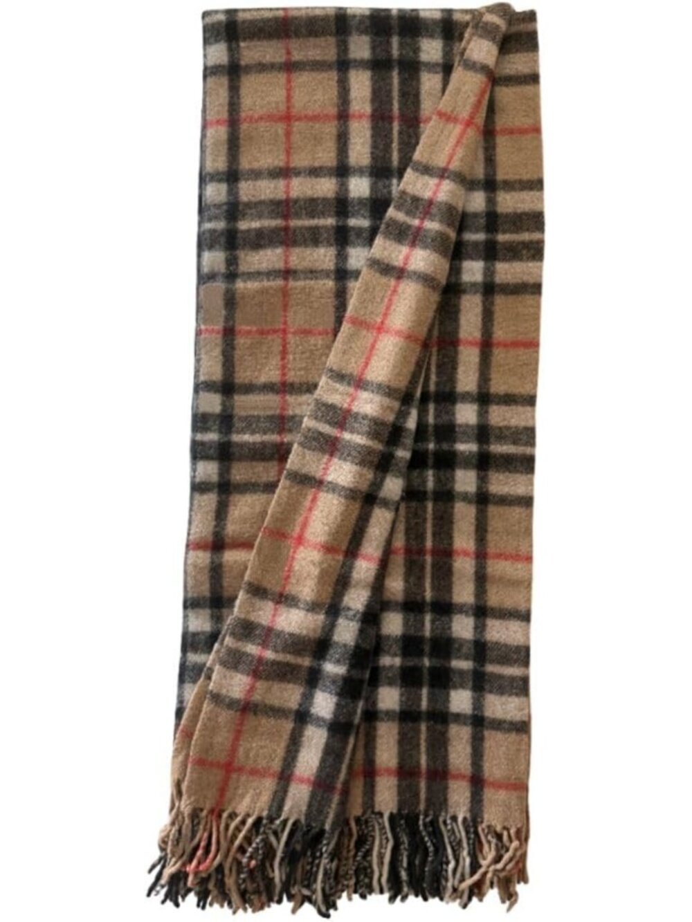 Cozy Tartan Wool Throw Blanket - Plaid Couch & Outdoor Blanket, 60x72 inches